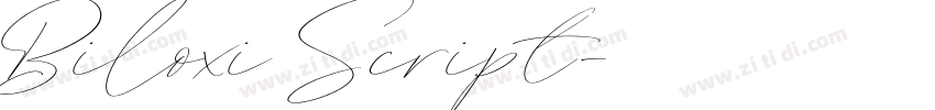 Biloxi Script字体转换